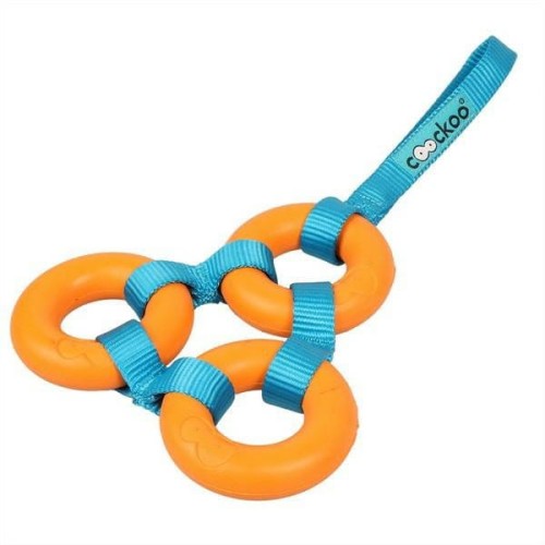 COOCKOO Ringi dla psa na taśmie LOOP, pomarańcz 26x15x2cm