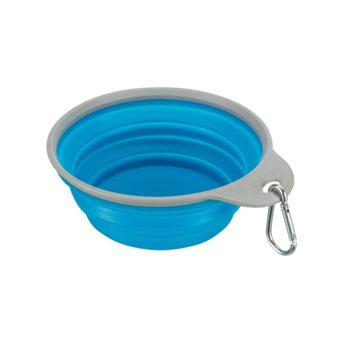 TRIXIE Miska podróżna silikonowa, z obręczą, 0,5 l/ 14 cm