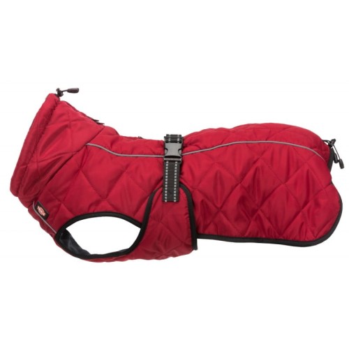 TRIXIE Płaszczyk, kurtka dla psa Minot, czerwona, S: 33 cm: 32–50 cm