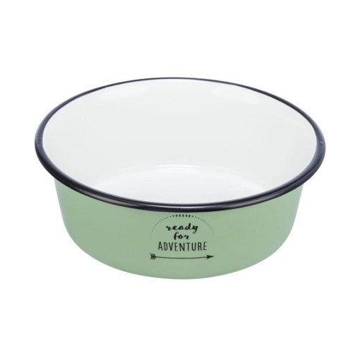 TRIXIE Miska dla psa Adventure, stal nierdzewna/emaliowana, 0,9 l/ 17 cm