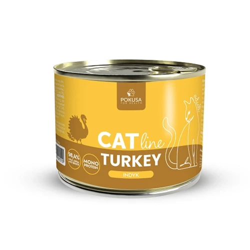 POKUSA Catline Indyk karma mokra dla kota, 200g