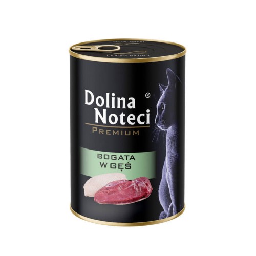 DOLINA NOTECI Mokra karma dla kotów Premium / Gęś 400 g