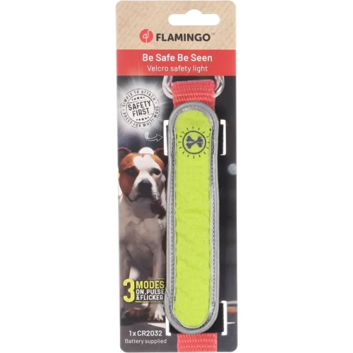 FLAMINGO Opaska odblaskowa LED na rzep Safety