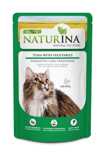 Naturina Elite Saszetka Filet z tuńczyka z warzywami, 70g