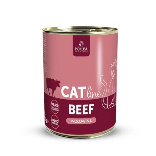 POKUSA Catline Wołowina karma mokra dla kota, 400g
