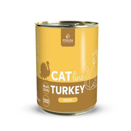 POKUSA Catline Indyk karma mokra dla kota, 400g