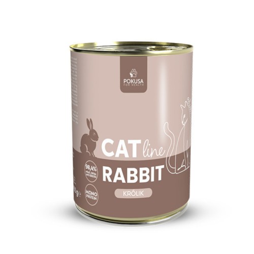 POKUSA Catline Królik karma mokra dla kota, 400g
