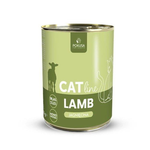 POKUSA Catline Jagnięcina karma mokra dla kota, 400g