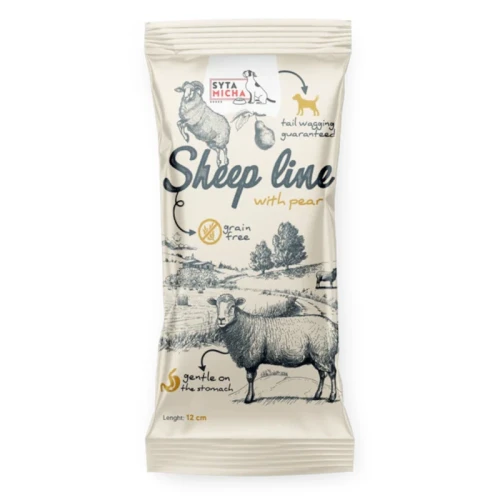 SYTA MICHA Sheep line Kość do żucia dla psa Owca z gruszką, 12 cm
