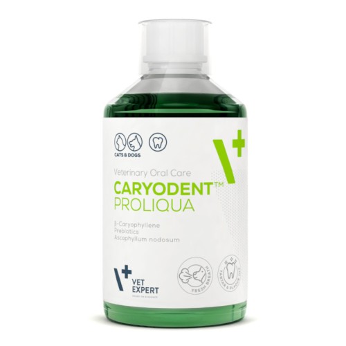 VET EXPERT Caryodent Proliqua, płyn do higieny jamy ustnej dla psa i kota, 50 ml