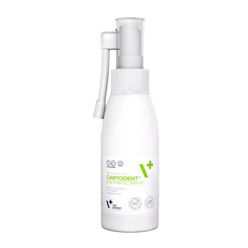 VET EXPERT Caryodent, enzymatyczny spray do higieny jamy ustnej dla psa i kota, 75 g