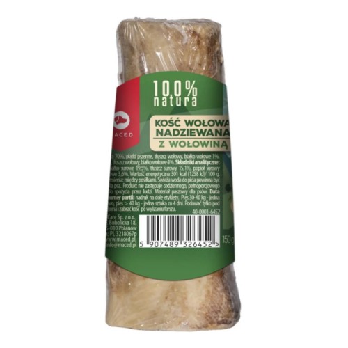 MACED Kość wołowa nadziewana wołowiną, 10-12 cm