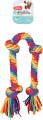 ZOLUX Szarpak dla psa RAINBOW sznur 4 węzły, 78cm - Zdjęcie 2