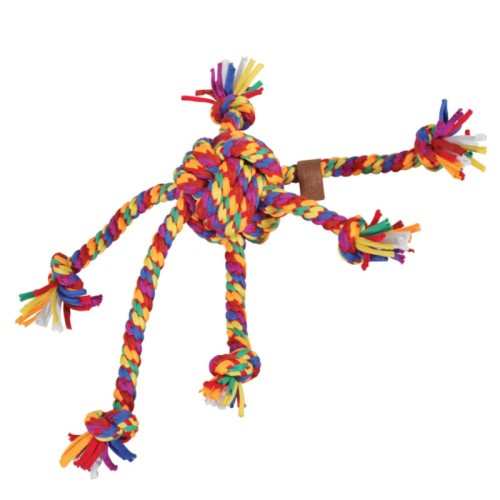 ZOLUX Szarpak dla psa RAINBOW sznur ośmiornica, 38cm