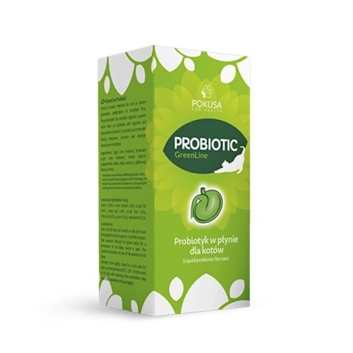 POKUSA GreenLine Probiotyk w płynie dla kota, 100 ml