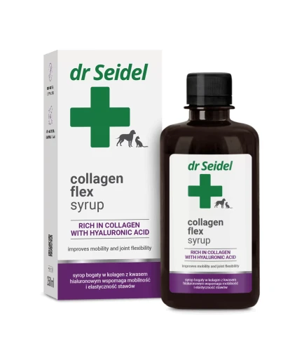 DR SEIDEL Syrop Collagen flex z kolagenem i kwasem hialuronowym na stawy, 250 ml