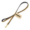 BARRY KING Smycz skórzana z pojemnikiem na woreczki, panterka 20 mm / 120 cm - Zdjęcie 1