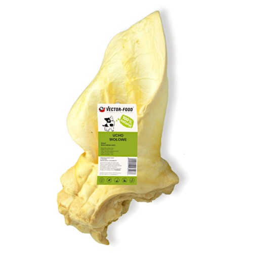 1 szt - VECTOR-FOOD Uszy wołowe białe Duże