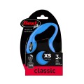 FLEXI Smycz automatyczna New Classic XS taśma 3 m niebieska - Zdjęcie 1