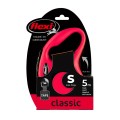 FLEXI Smycz automatyczna New Classic S taśma 5 m czerwona - Zdjęcie 1