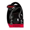 FLEXI Smycz automatyczna New Classic S taśma 5 m czarna - Zdjęcie 1