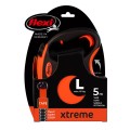 FLEXI Smycz automatyczna XTREME L taśma 5 m kol. pomarańczowy - Zdjęcie 1