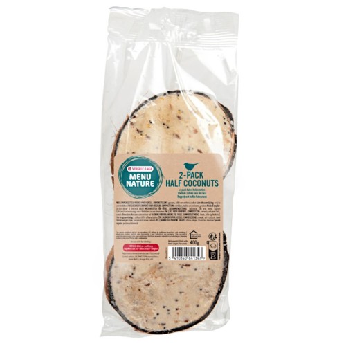 VERSELE LAGA 2 połówki kokosa z nadzieniem tłuszczowym i nasionami, 400g