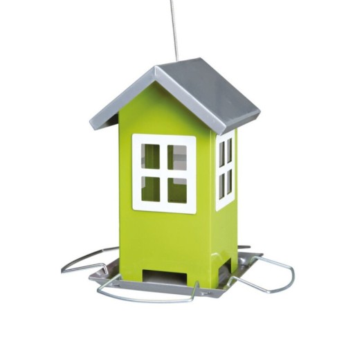 TRIXIE Karmnik dla ptaków zielono- srebrny, 19 × 20 × 19 cm