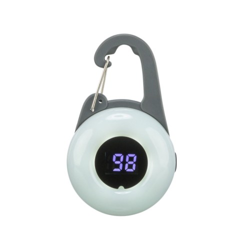 TRIXIE Flasher USB świecąca zawieszka dla psa, grafitowa, 4 × 6.5 cm