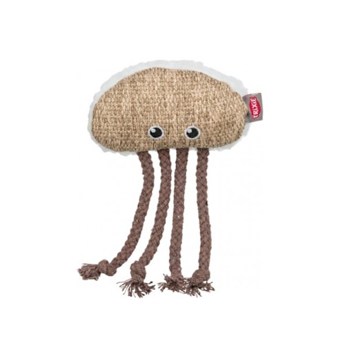 TRIXIE Pluszowa meduza z kocimiętką dla kota, 14 cm