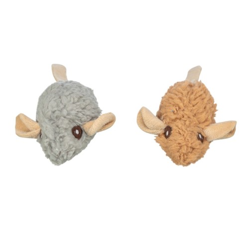 TRIXIE Pluszowa myszka z kocimiętką dla kota, 8 cm