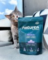 NATUREA Lands Miacis dla kociąt i kotów sterylizowanych, Kurczak z królikiem, łososiem i śledziem, 5,5 kg - Zdjęcie 2
