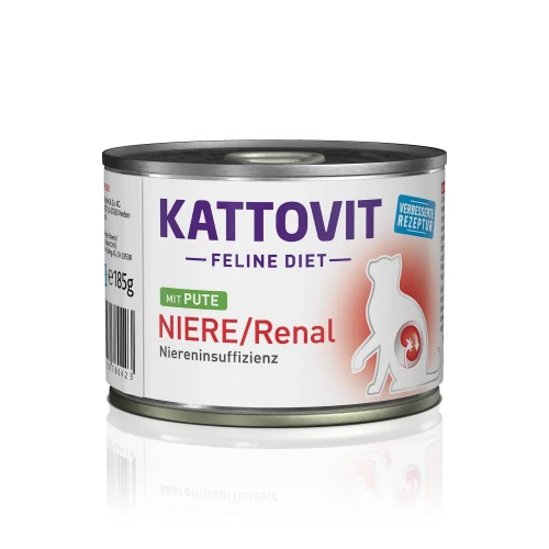KATTOVIT Feline Diet Renal Indyk, 185g