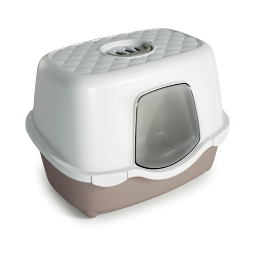 ZOLUX Kuweta Smart prostokątna, kryta, jasnobrązowa