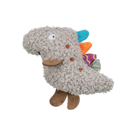 TRIXIE Pluszowy dinozaur z kocimiętką dla kota, 12 cm