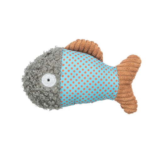 TRIXIE Pluszowa ryba z kocimiętką dla kota, 9 cm