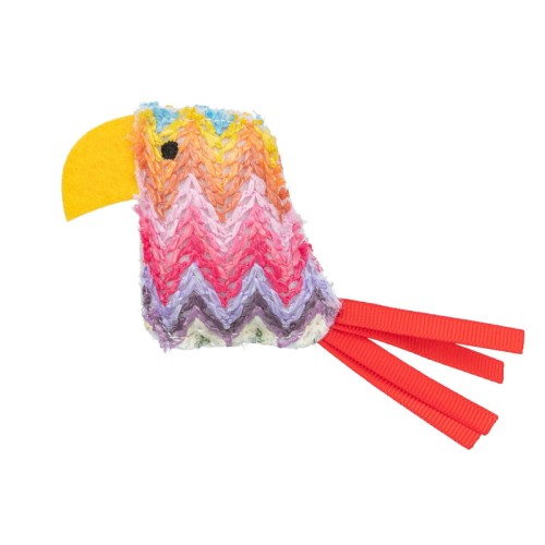TRIXIE Zabawka Papuga z kocimiętką dla kota, 12 cm