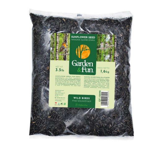 GARDEN & FUN Nasiona słonecznika czarnego 1,6 kg