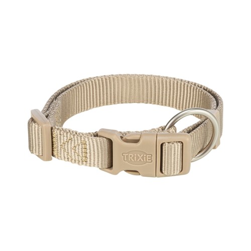 TRIXIE Obroża Premium, XXS–XS: 15–25 cm/10 mm, piaskowa