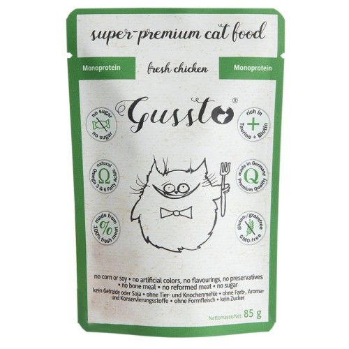 GUSSTO CAT - Świeży kurczak 85g