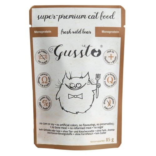 GUSSTO CAT - Świeży dzik 85g