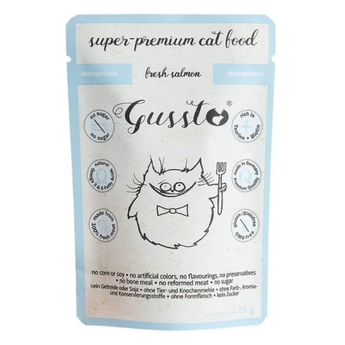 GUSSTO CAT - Świeży łosoś 85g