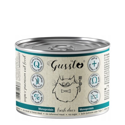 GUSSTO CAT - Świeży jeleń 200g