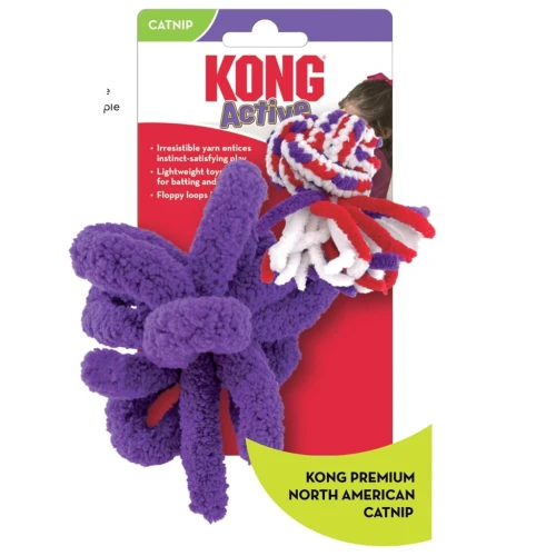 KONG Zabawka dla kota Active Rope Red & Purple