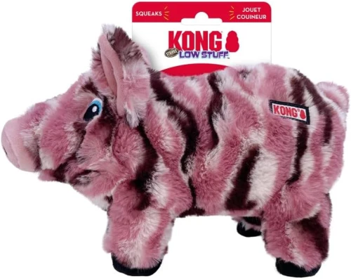KONG Zabawka dla psa Low Stuff Stripes Pig M