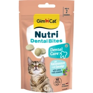 GIMCAT Przysmak dla kota z kocimiętką Dental bites, 40g