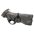 TRIXIE Szlafrok frotte dla psa, szary, M: 50 cm - Zdjęcie 2