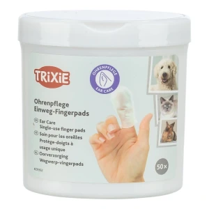 TRIXIE Ear Care Czyste uszy - nakładki na palce, 50 szt