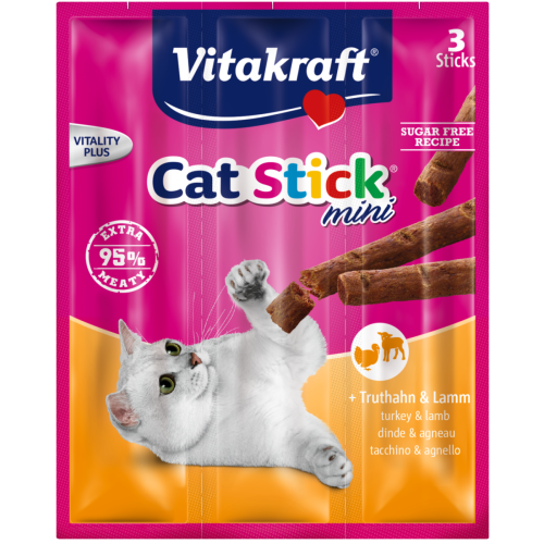 VITAKRAFT CAT STICK MINI Indyk z jagnięciną 3x18g