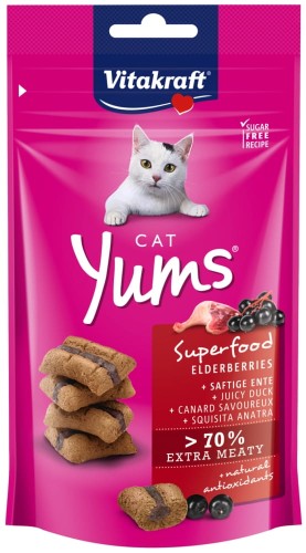 VITAKRAFT CAT YUMS Kaczka z czarnym bzem 40g